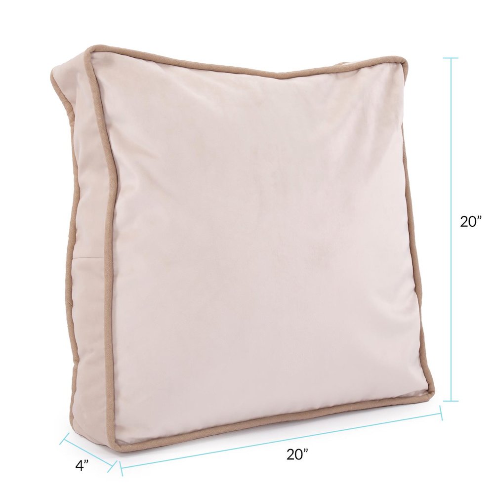 20 Gusseted Pillow  Bella Sand - Down Insert. Picture 8