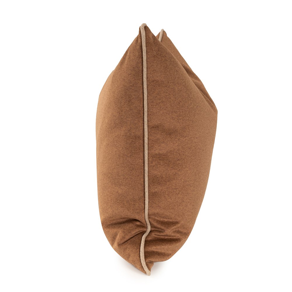 Qiviut Brown 20x20 Poly Filled Pillow. Picture 3