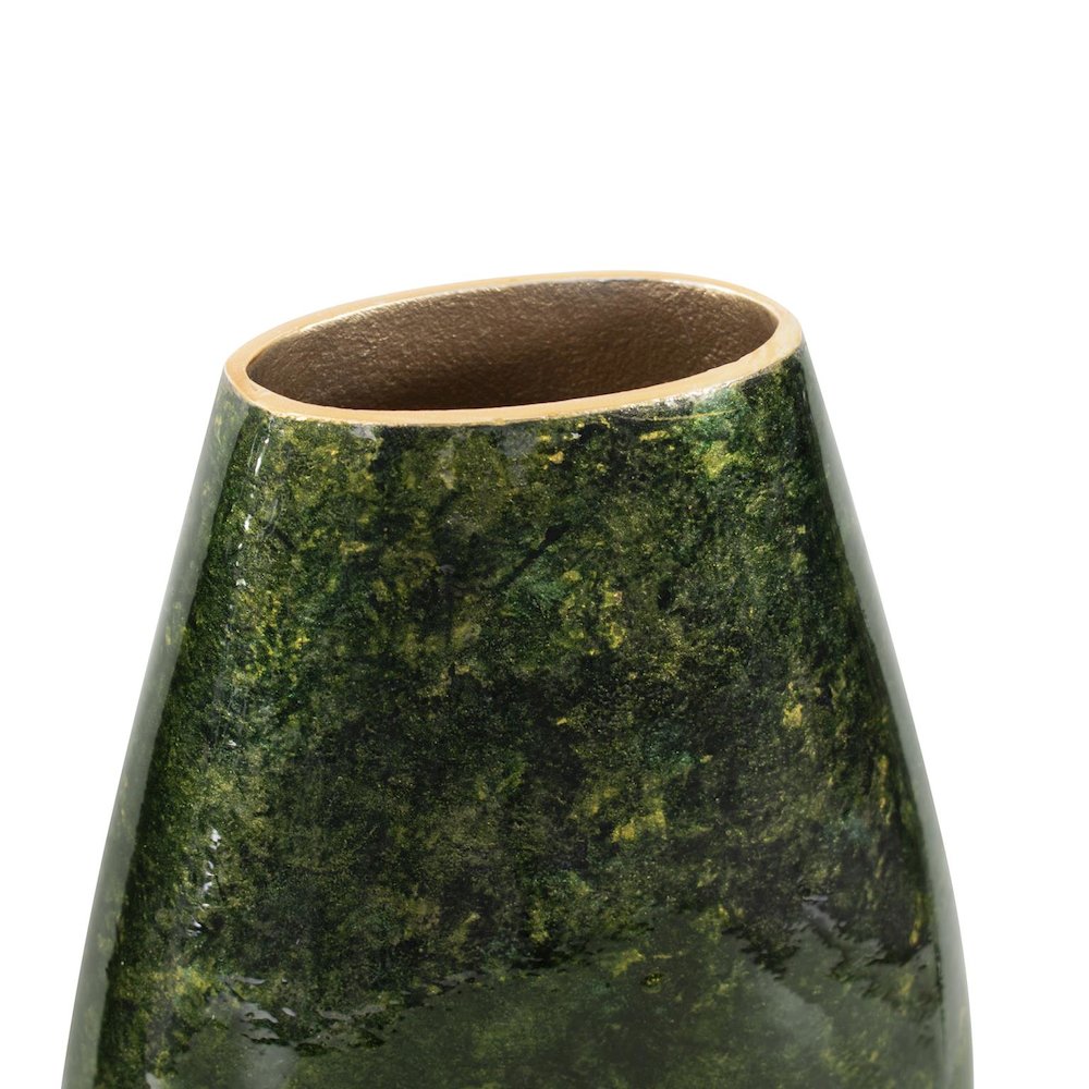 Renaldi Emerald Gold Torpedo Vase- Medium. Picture 5