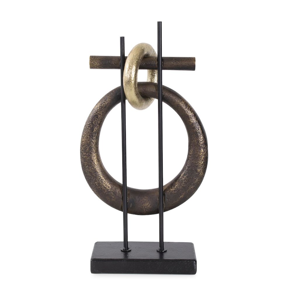 Boquin Circle Sculpture in Polyresin. Picture 2