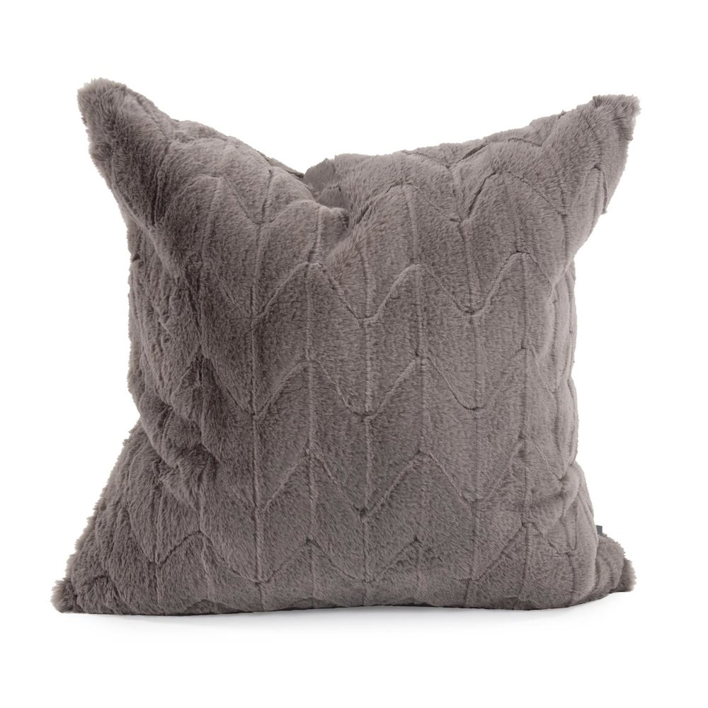 20 x 20 Angora Stone Pillow  - Down Insert. Picture 1