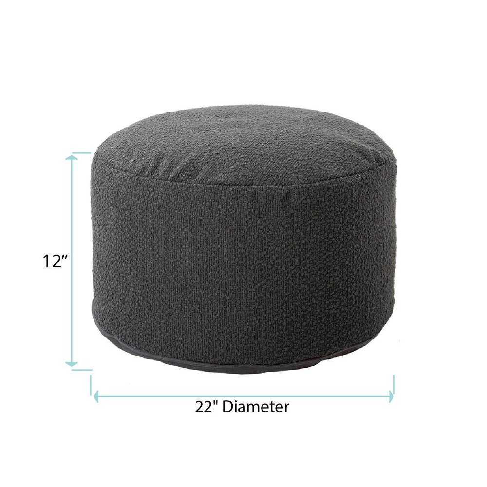 Foot Pouf Barbet Charcoal. Picture 7