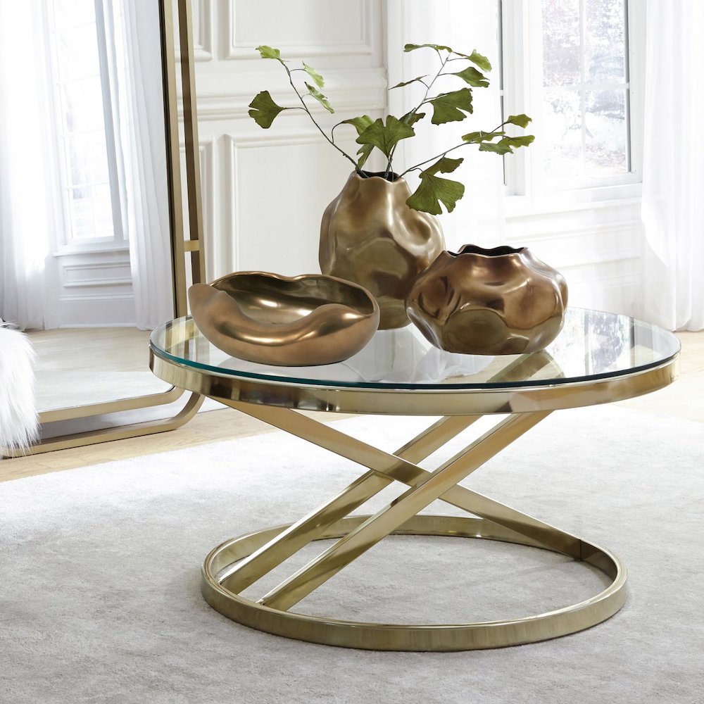 Matte Bronze Abstract Ceramic Bowl. Picture 2