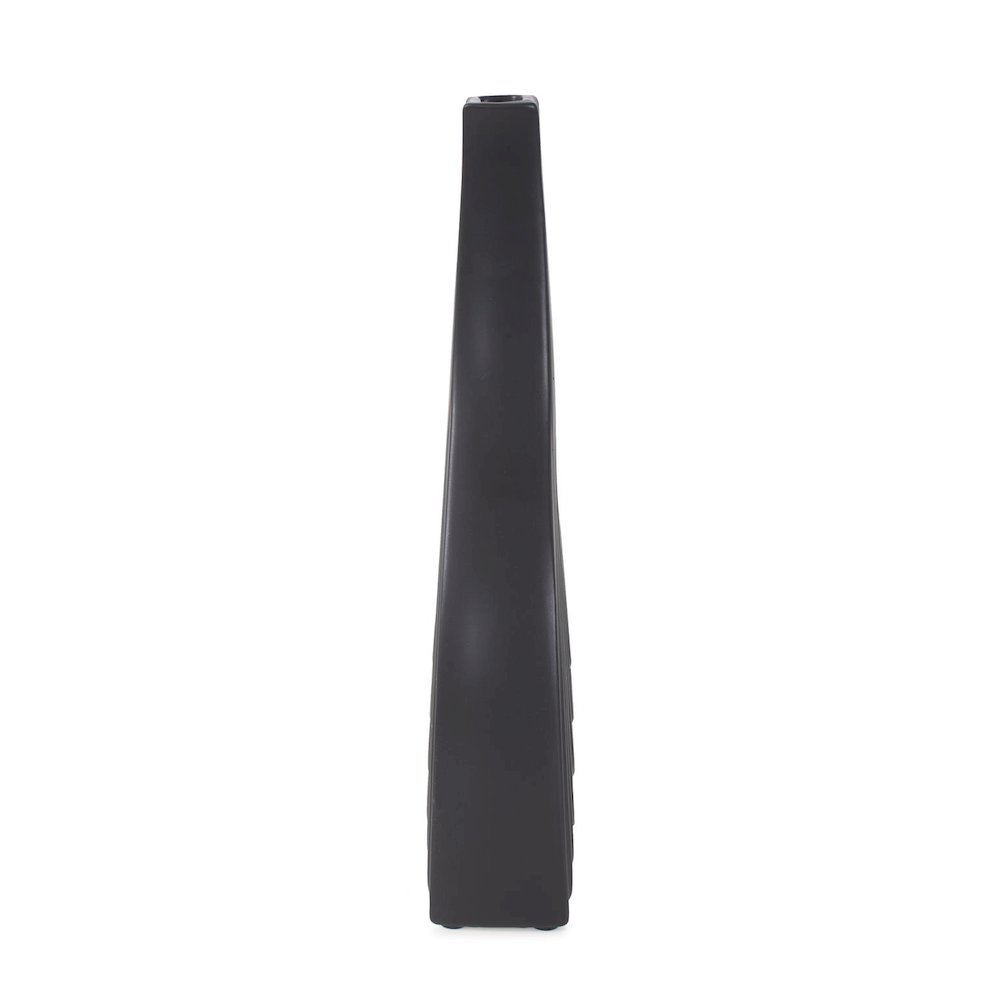 Black Onion Tapered Short Vase. Picture 2