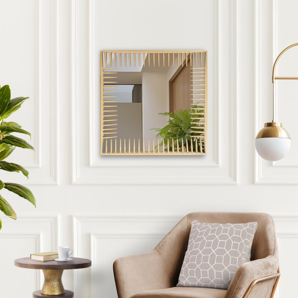 Robin Baron Ayres Square Mirror. Picture 9