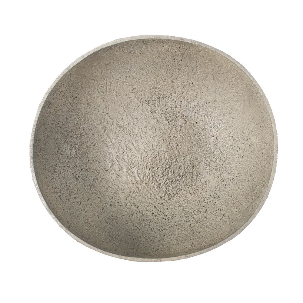 Textured Blanton Taupe Round Bowl. Picture 4