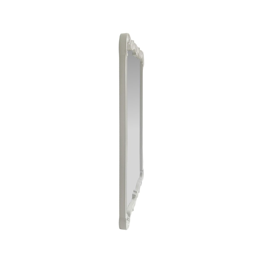 Asbille Glossy White Wall Mirror. Picture 2