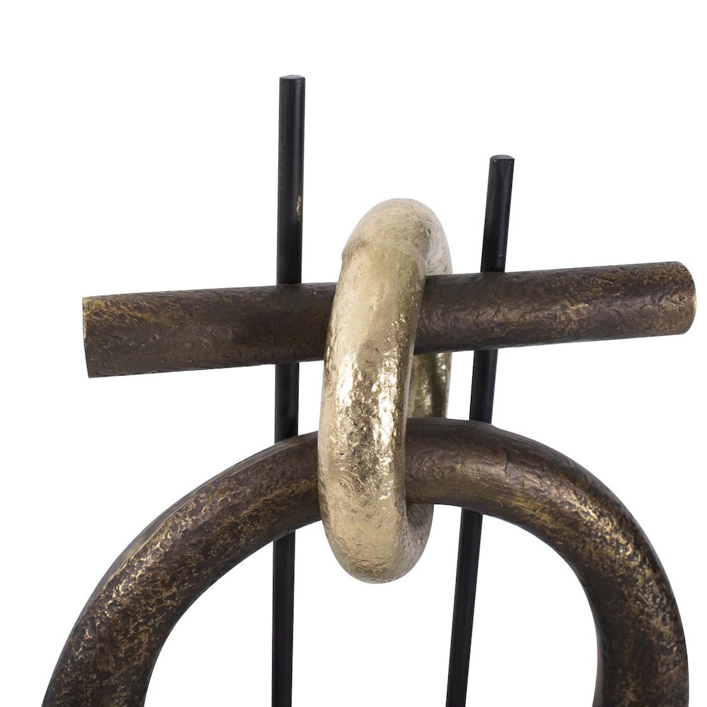Boquin Circle Sculpture in Polyresin. Picture 5