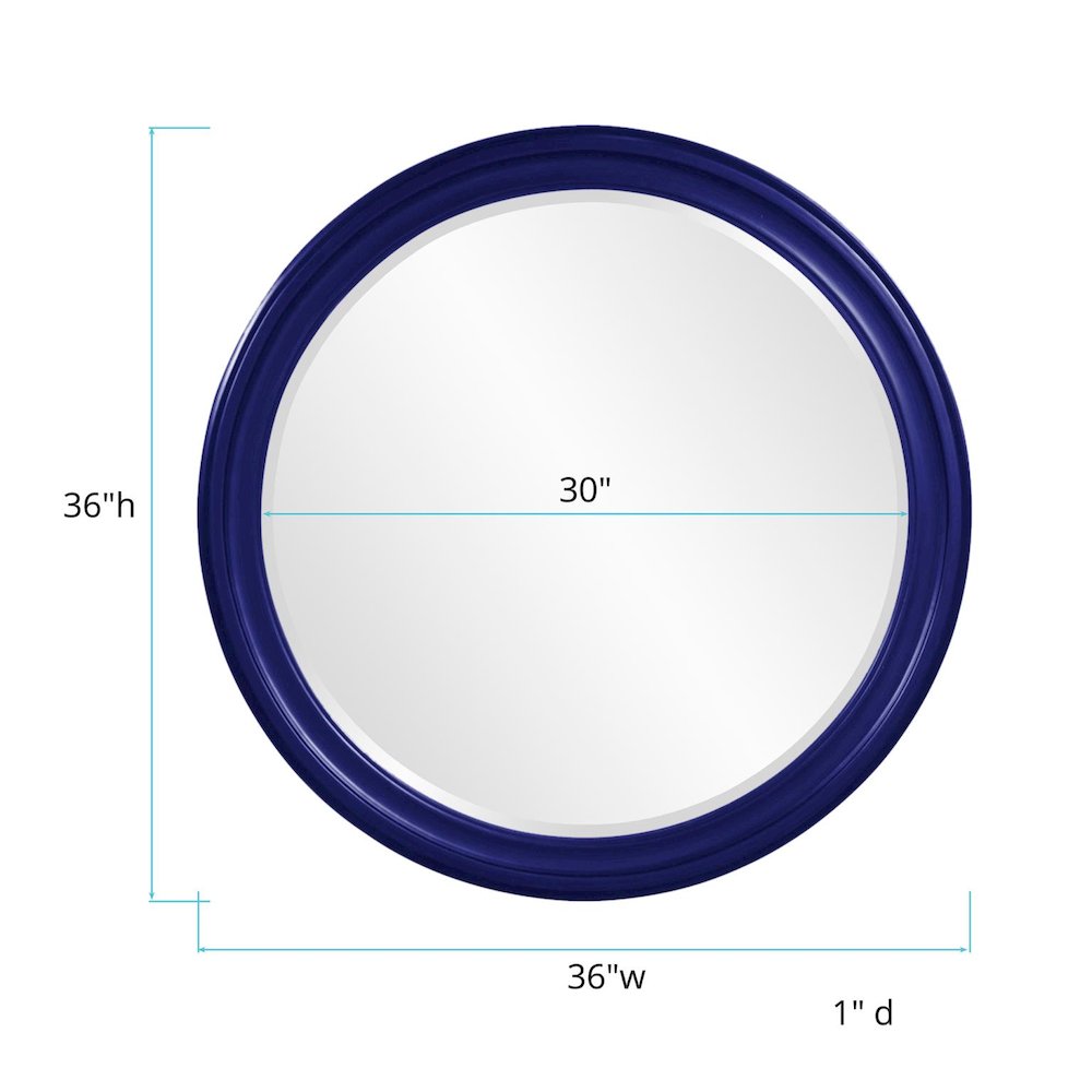 George Mirror - Glossy Navy. Picture 5