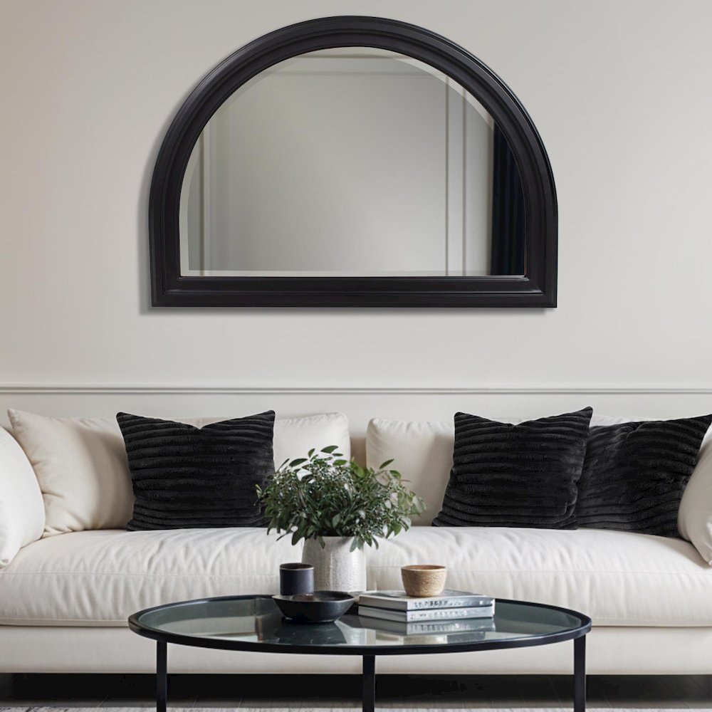 George Arched Mirror Black. Picture 9