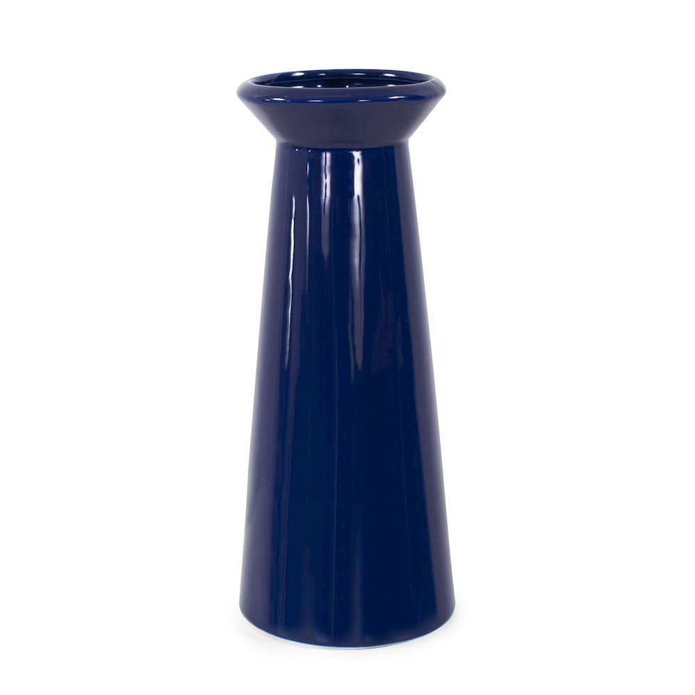 Bella Sapphire Blue Short Ceramic Pitcher. Picture 9