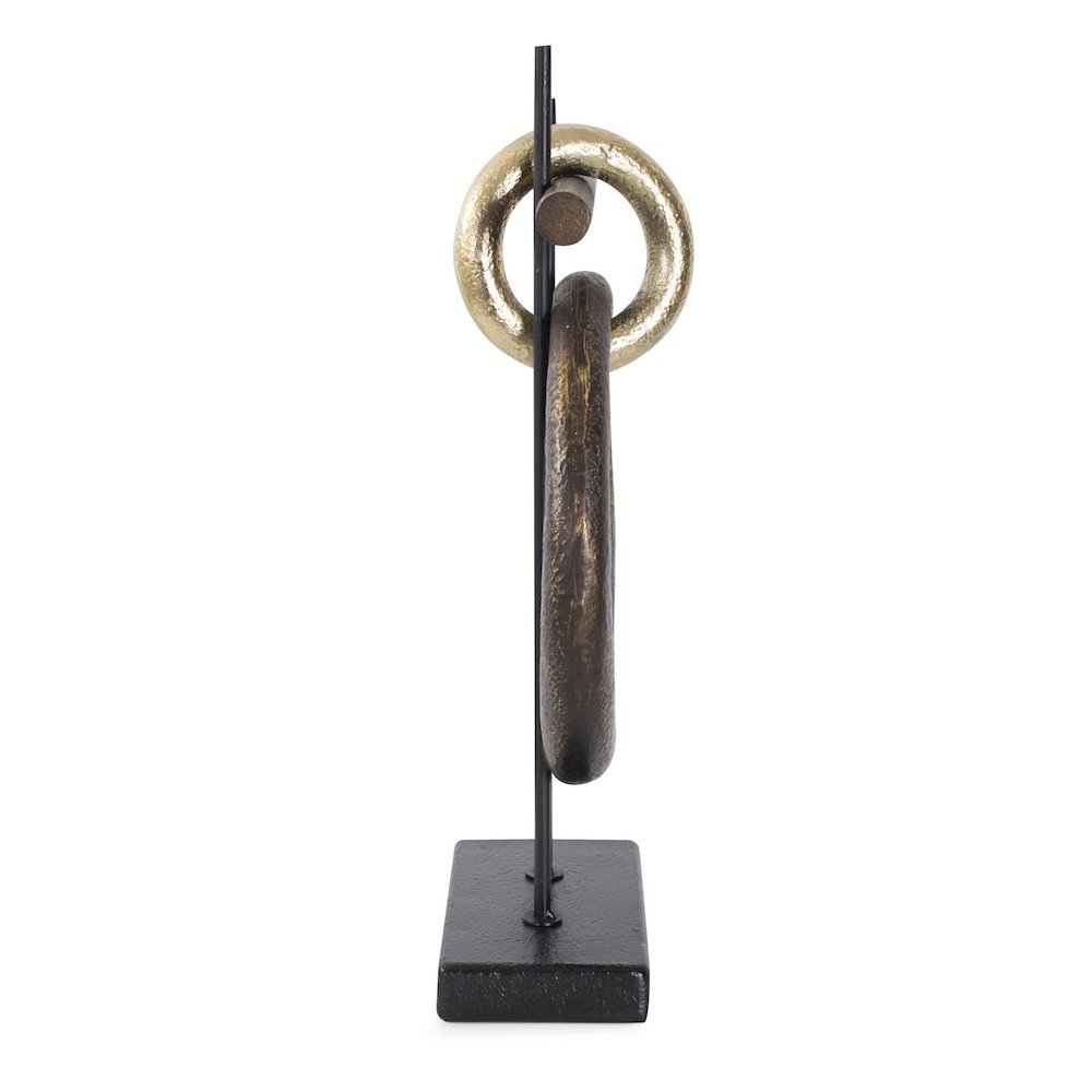 Boquin Circle Sculpture in Polyresin. Picture 6