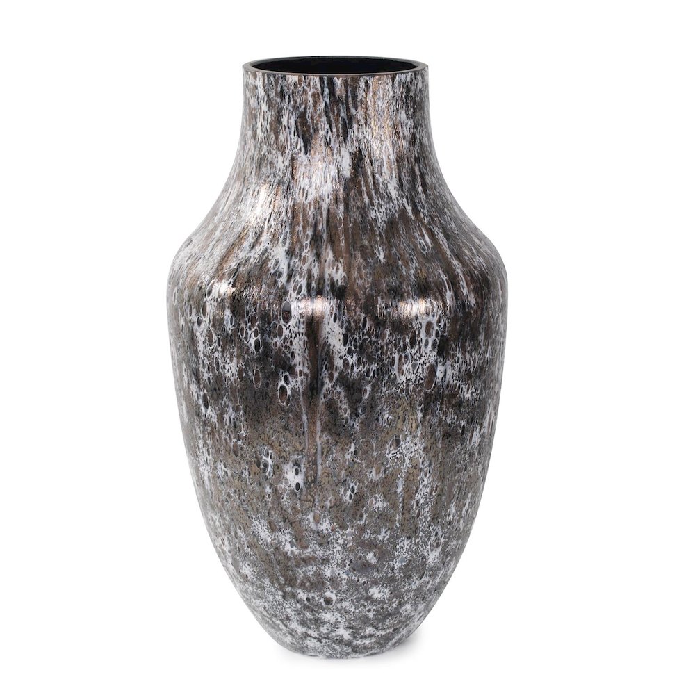 Zynsky Art Glass in Deep Mocha Brown- Tall. Picture 1