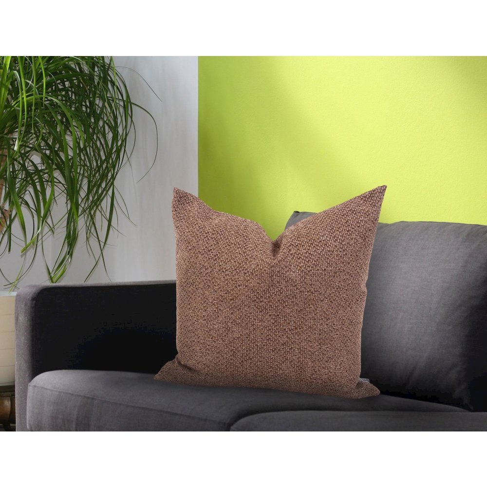 24 x 24 Pillow  Panama Chocolate  - Down Insert. Picture 2