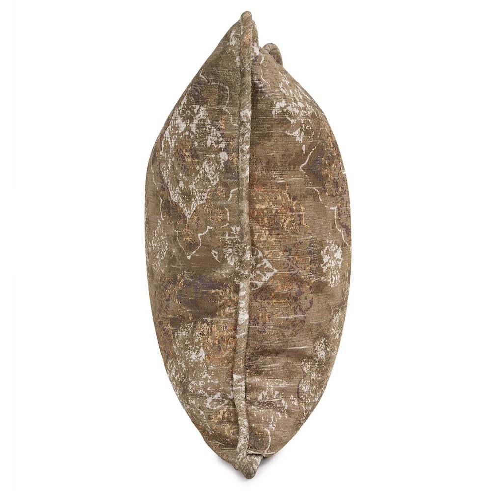 24 x 24 Pillow  Baroque Moss  - Down Insert. Picture 3