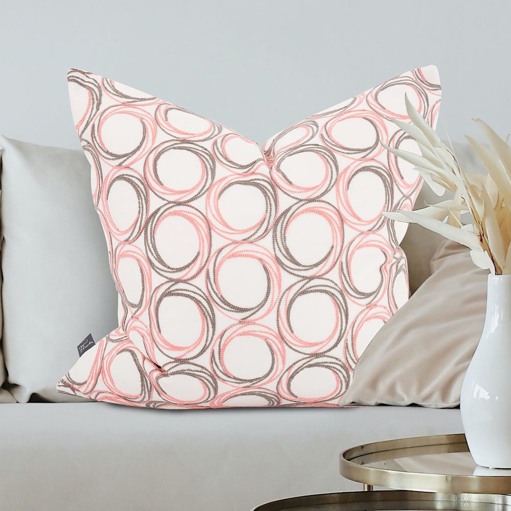 24 x 24 Demo Coral Pillow  - Poly Insert. Picture 2