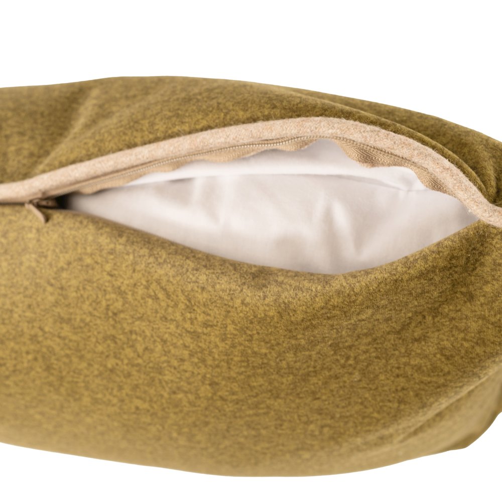 Qiviut Green 24x24 Poly Filled Pillow. Picture 4