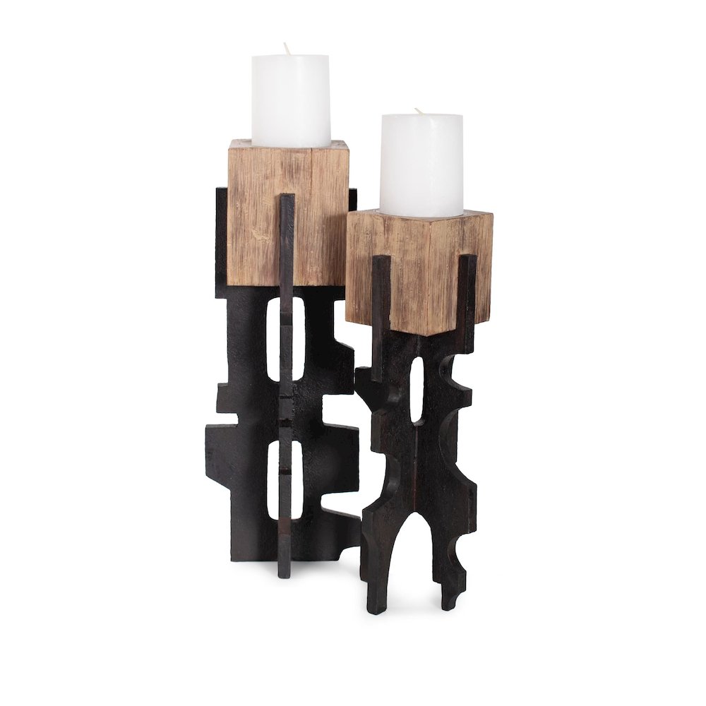 Cade Architectural Pillar Candle Holder- Short. Picture 8