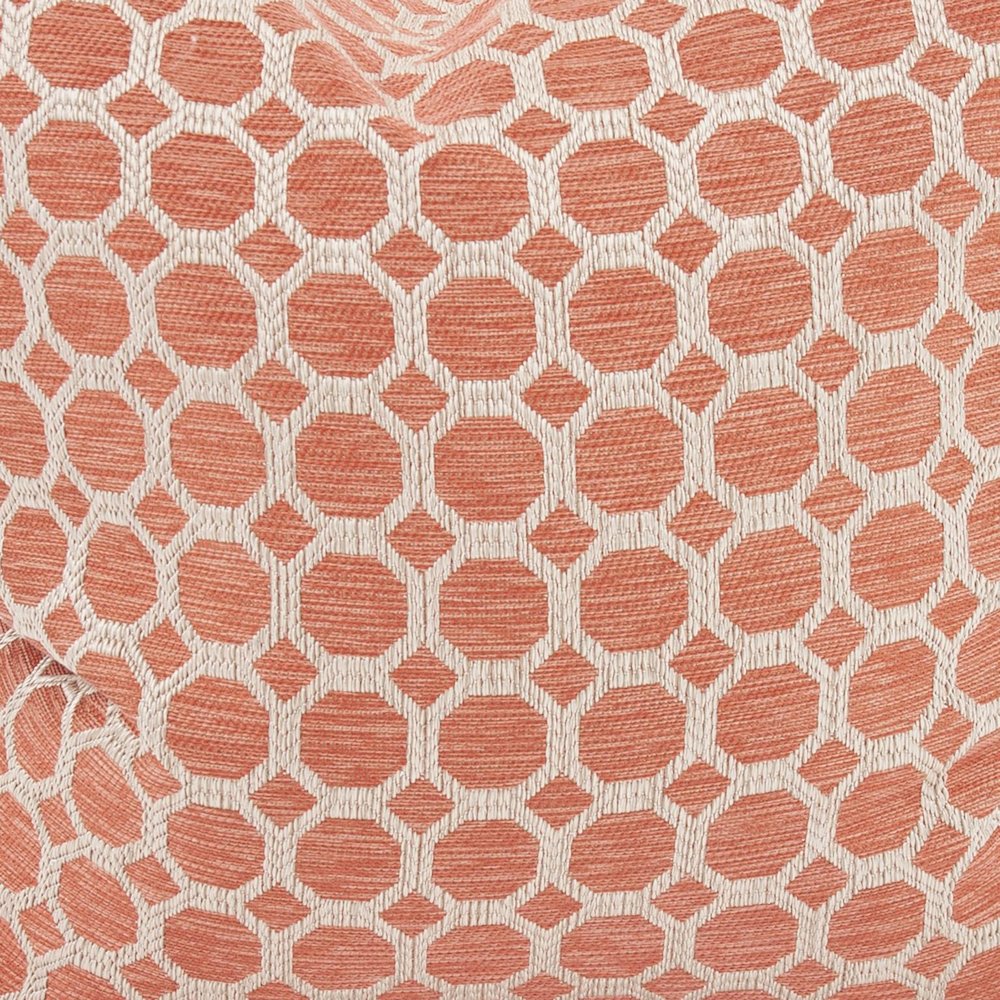 24 x 24 Pyth Coral Pillow  - Down Insert. Picture 6