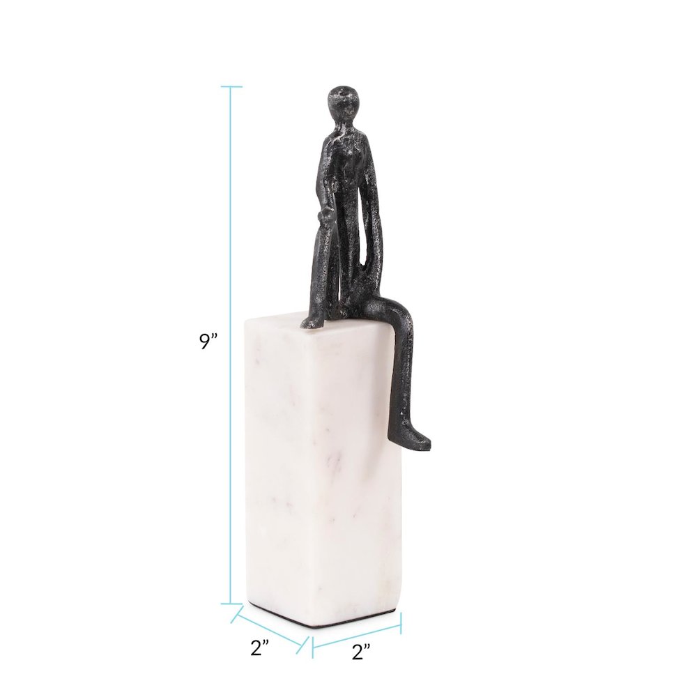 Proud Moment Sculpture on White Marble Base. Picture 8