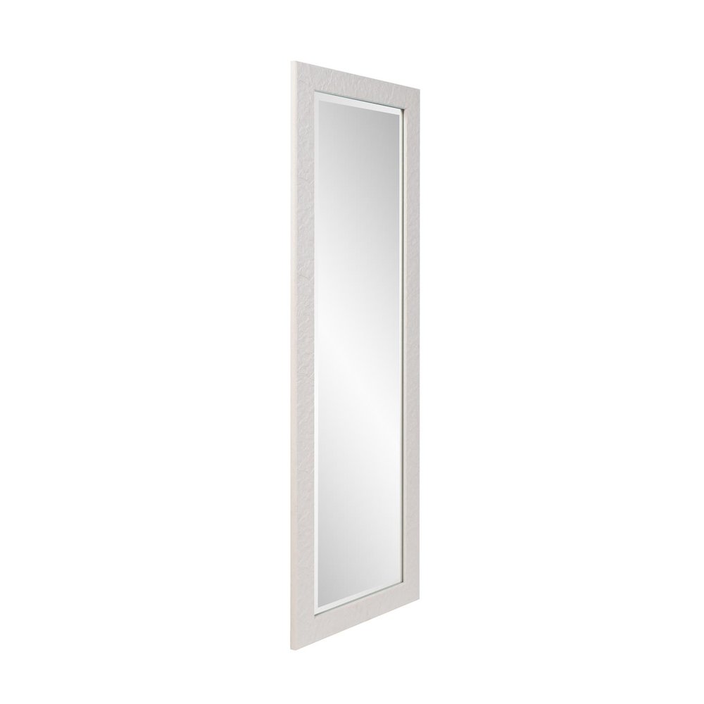 Stucco Dressing Mirror - White. Picture 6