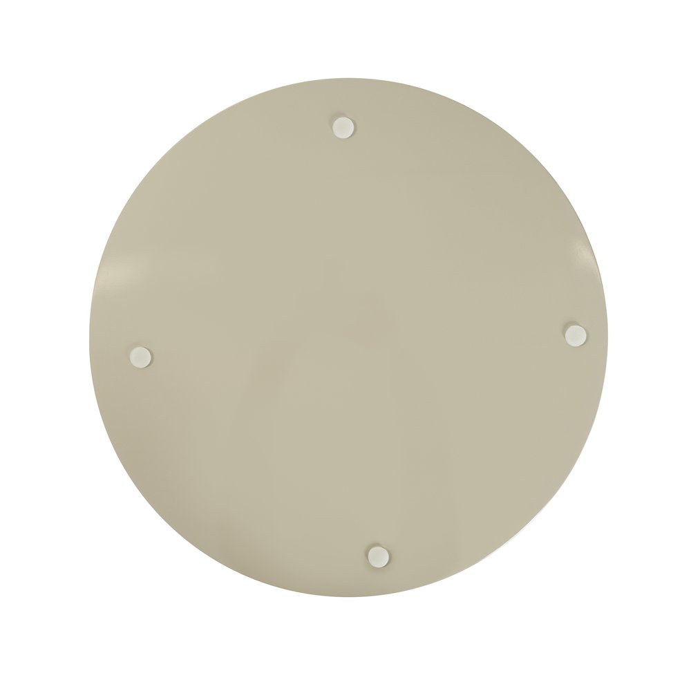 Round Scalloped Riviera Tray - Taupe. Picture 6