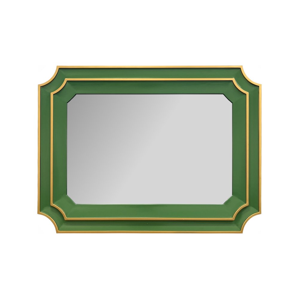 Ethan Scalloped Mirror Green. Picture 6