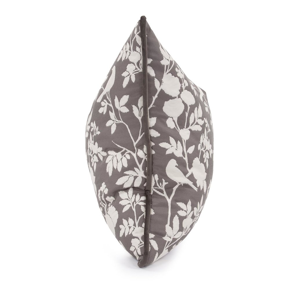 24 x 24 Pillow  Sparrow Charcoal - Down Insert. Picture 3