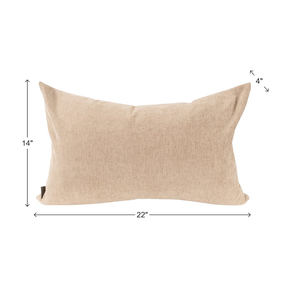 Komodo Sand Poly Filled 14x22 Pillow. Picture 8