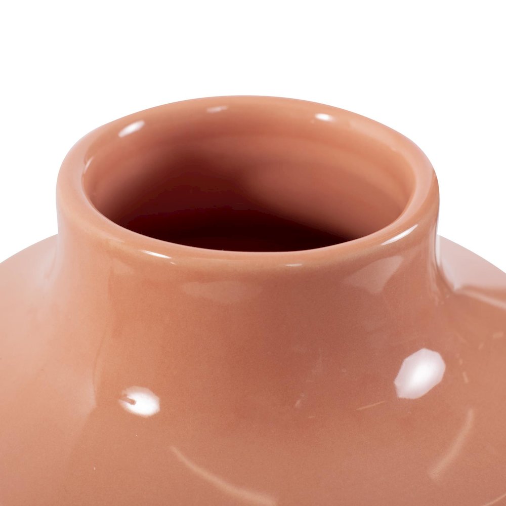 Richland Embossed Peach Vase- Small. Picture 4
