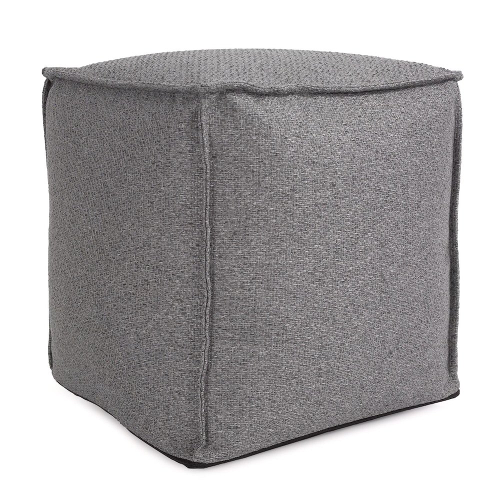 Square Pouf Panama Stone. Picture 5