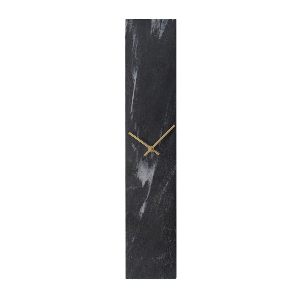 Mies Black Marble Monolith Clock. Picture 1