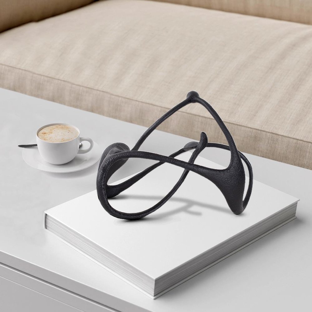 Endro Abstract Sculpture in Black. Picture 8