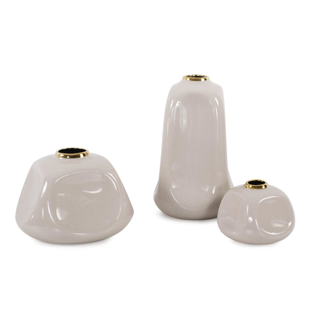 Christana Concaved Ceramic Vase- Medium. Picture 5