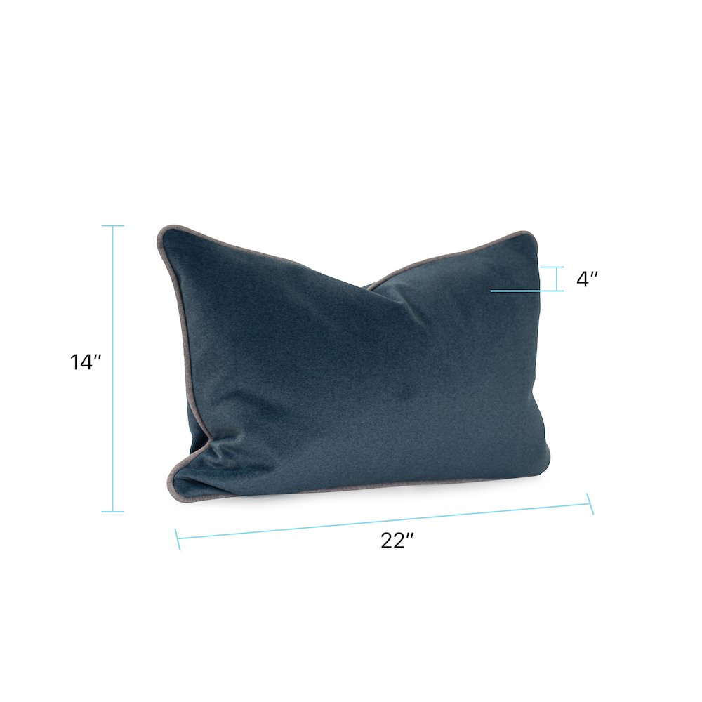 Qiviut Blue 14x22 Poly Filled Pillow. Picture 9