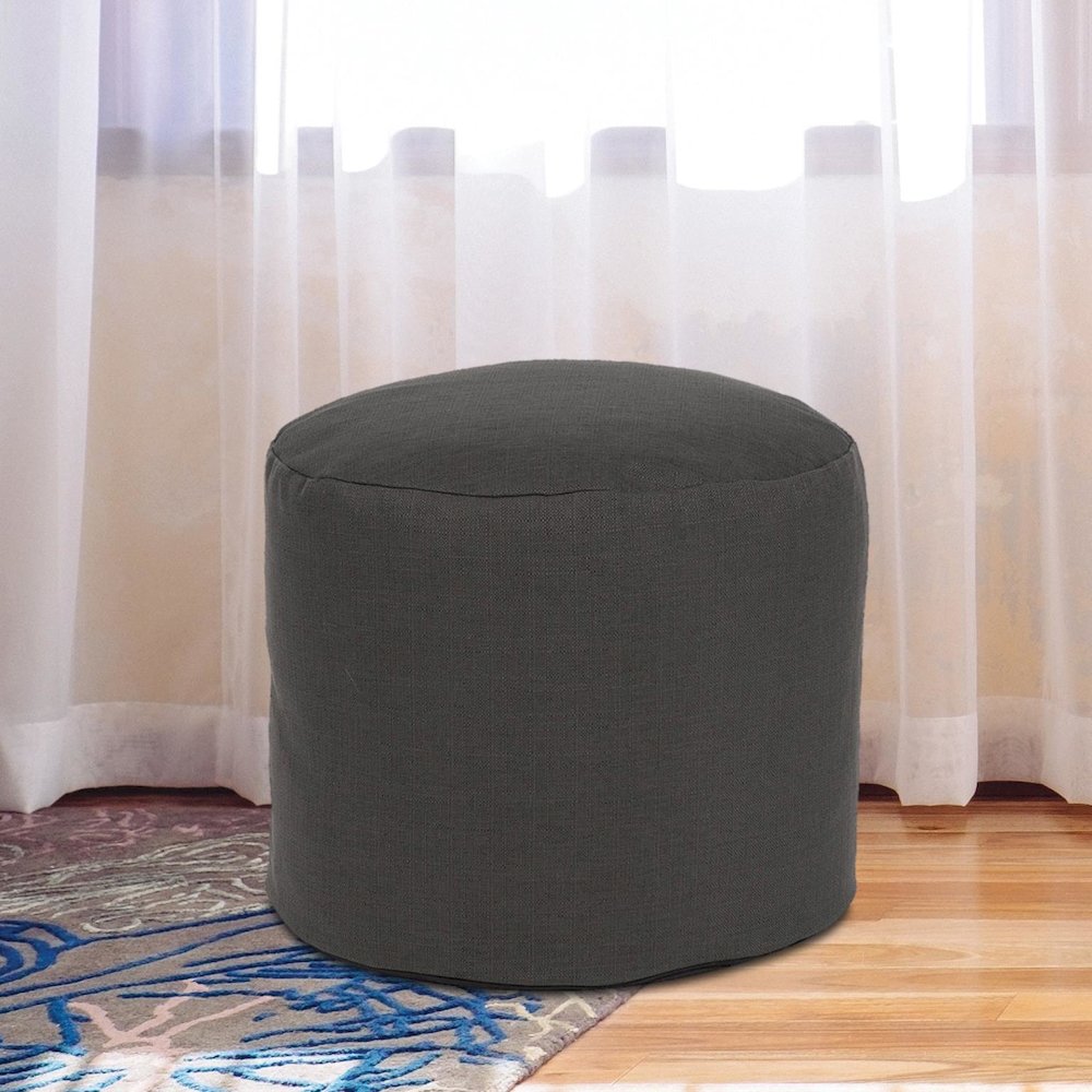 Tall Pouf Sterling Charcoal. Picture 2