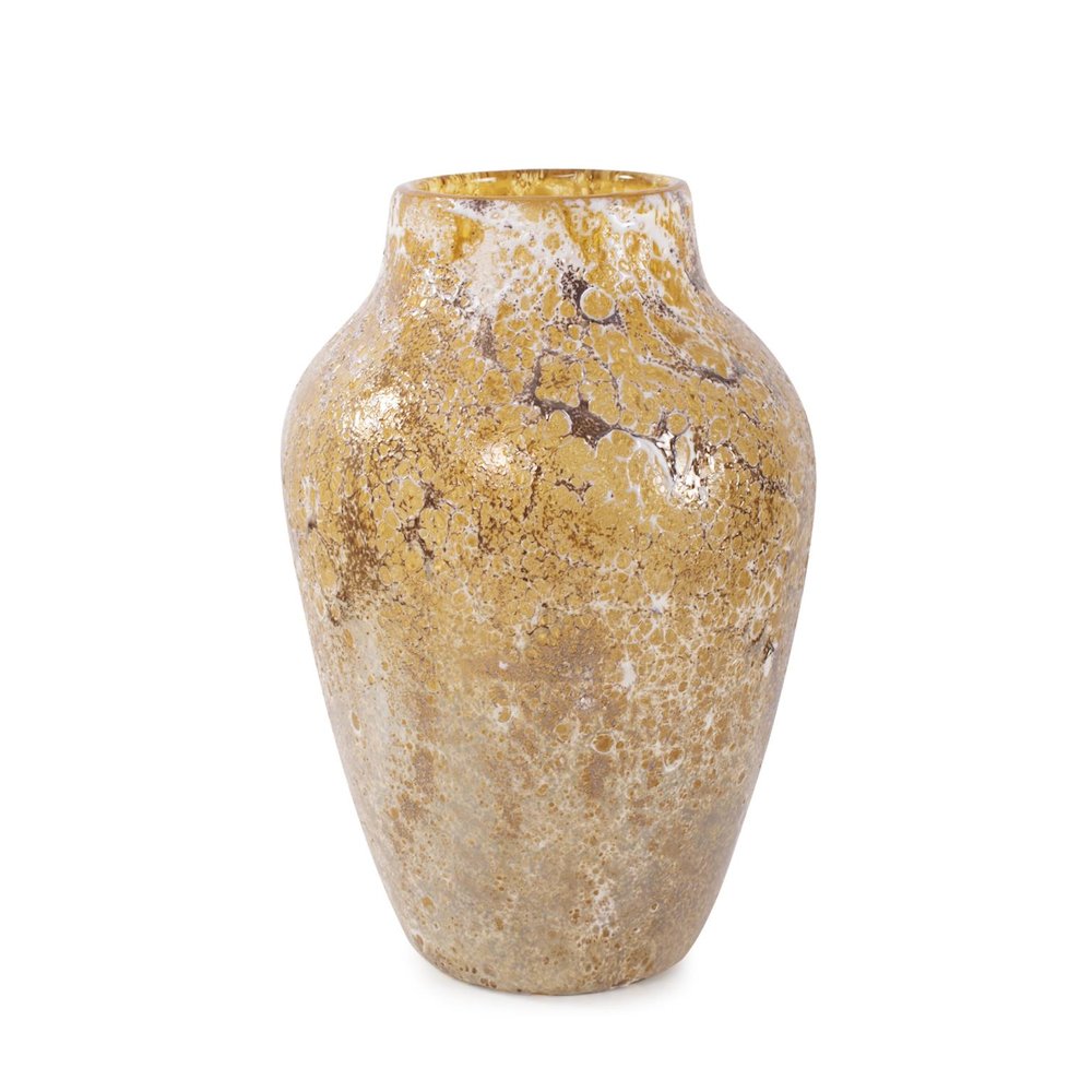 Zynsky Art Glass in Soft Amber- Short. Picture 1