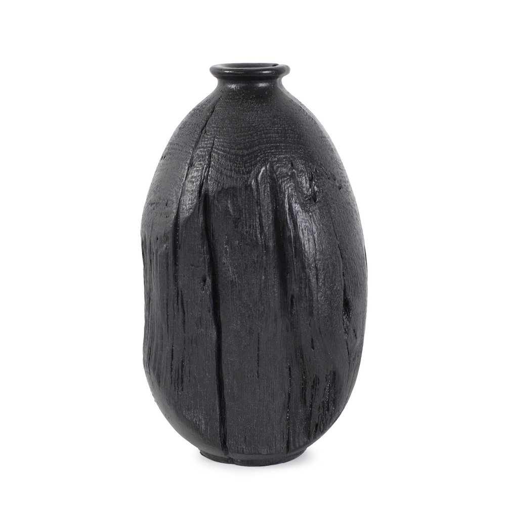 Haru Short Vase in Black. Picture 3