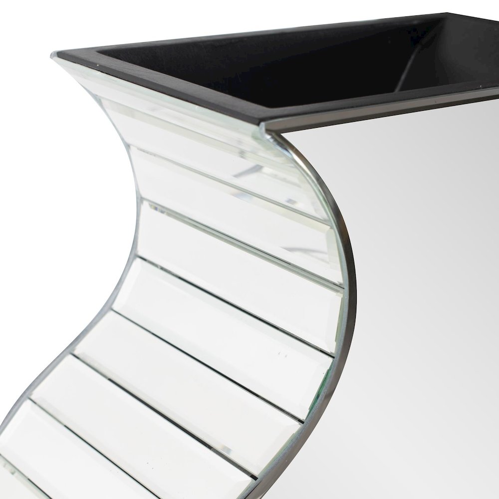 Howard Elliott Rounded Mirrored Vase - Small. Picture 6