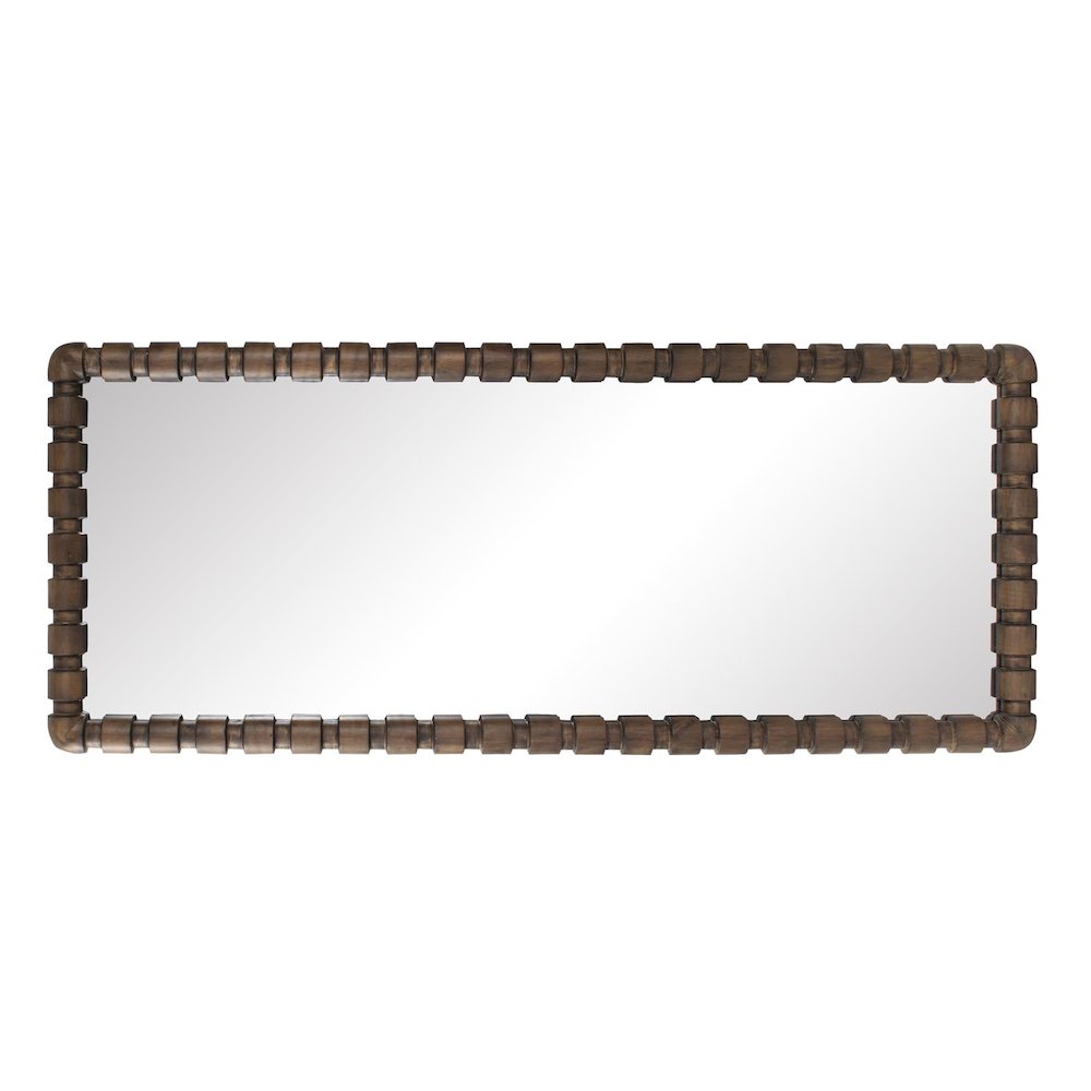 Wooden Bobbin Dressing Mirror. Picture 2