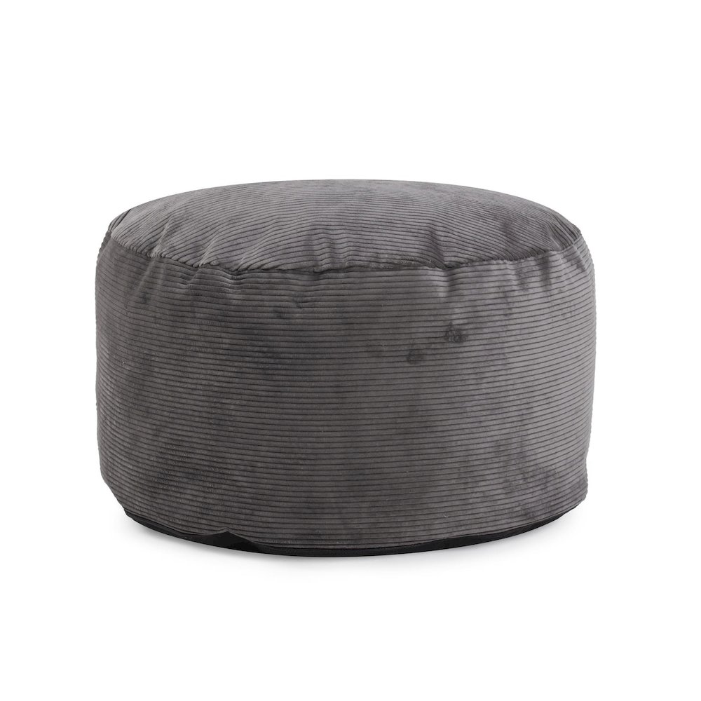 Short Pouf Pana Charcoal. Picture 1