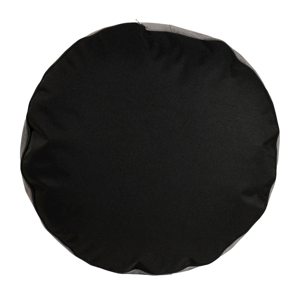 Qiviut Gray Foot Pouf. Picture 5