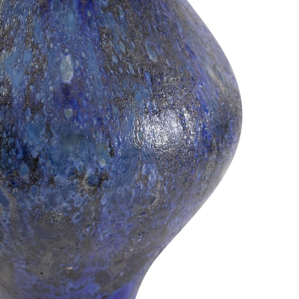 Zynsky Art Glass in Deep Azure Blue- Tall. Picture 3