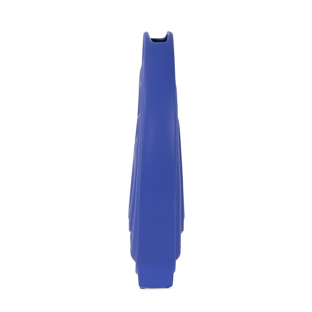Radiant Blue Tall Ceramic Vase. Picture 2