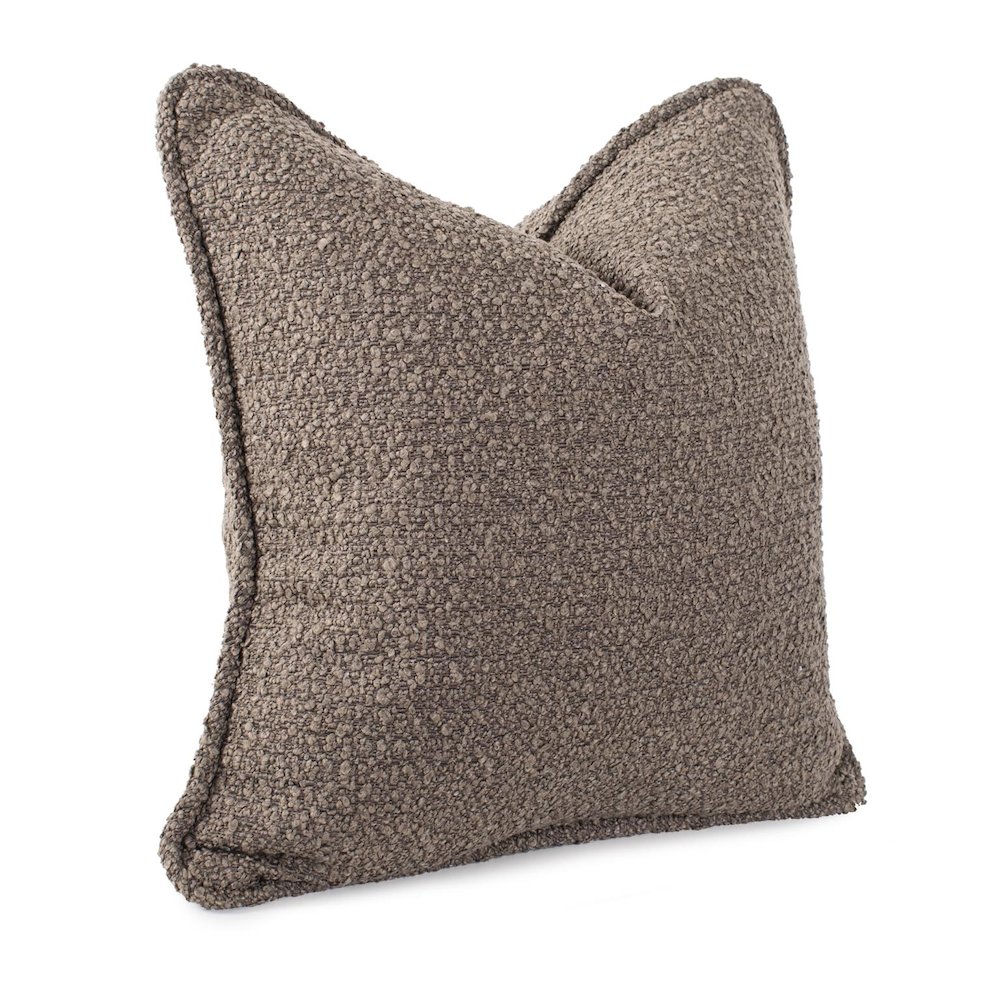 24 in. x 24 in. Pillow  Barbet Chocolate  - Down Insert. Picture 2