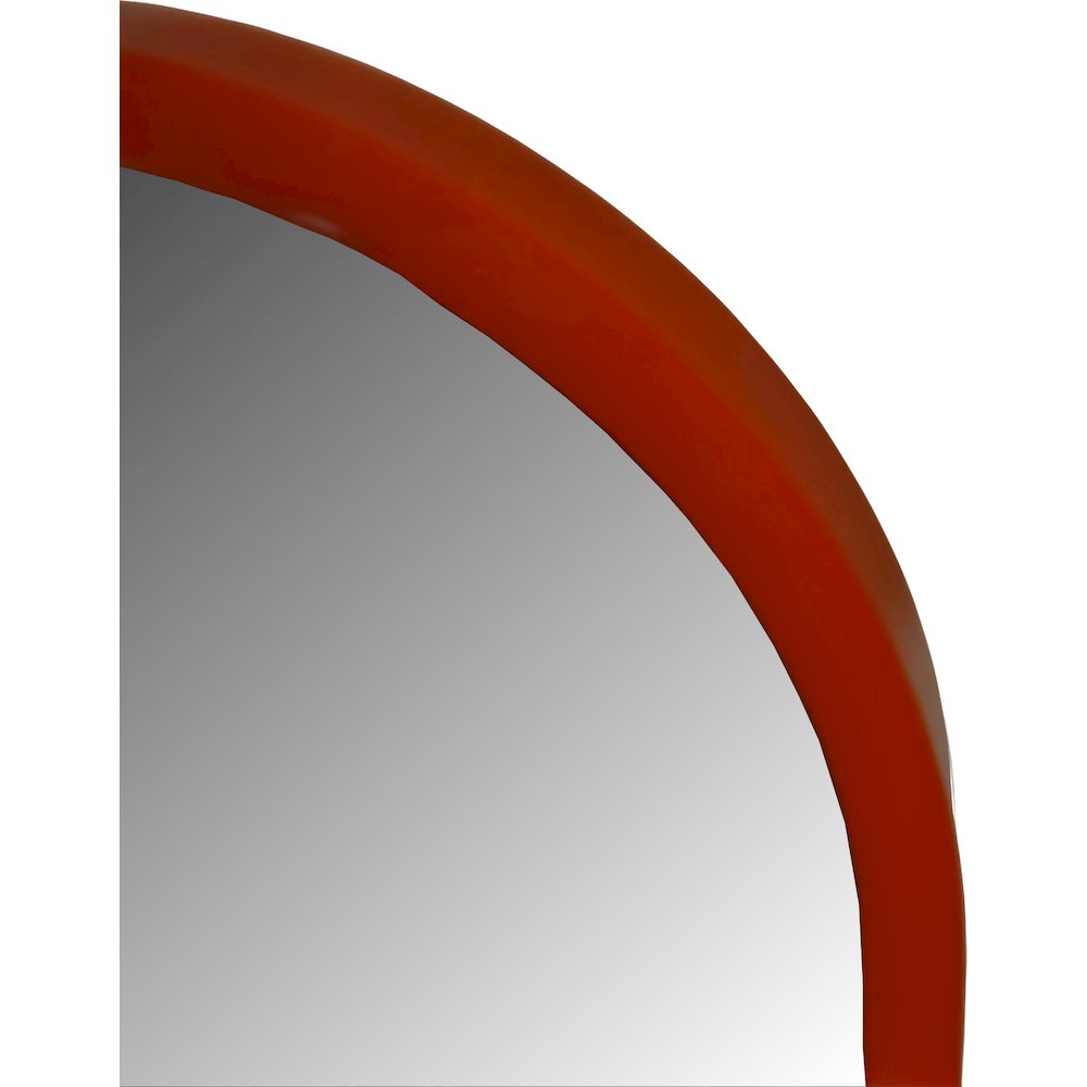 Osman Glossy Intense Rust Wall Mirror. Picture 6