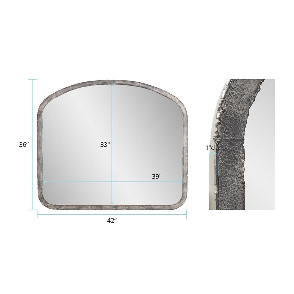 Marius Arched Mirror Silver. Picture 8