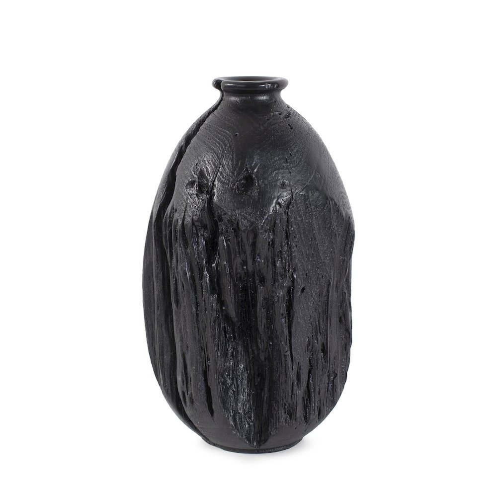 Haru Short Vase in Black. Picture 1