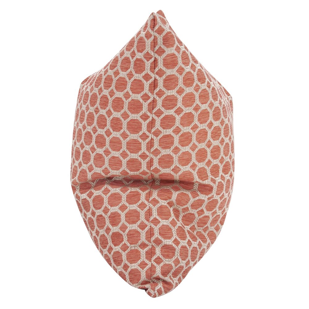 24 x 24 Pyth Coral Pillow  - Down Insert. Picture 3