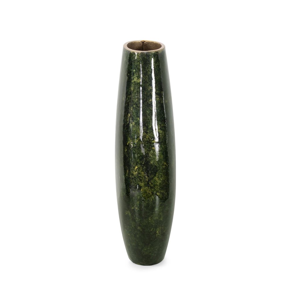 Renaldi Emerald Gold Torpedo Vase- Medium. Picture 3